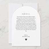 Godmother Handwritten Proposal Photo Arch Kaart (Achterkant)