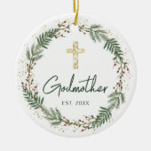 Godmother Kerstmis Keramisch Ornament (Voorkant)