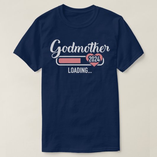 Godmother laad 2024 voor zwangerschapsaankondiging t-shirt (Design voorkant)
