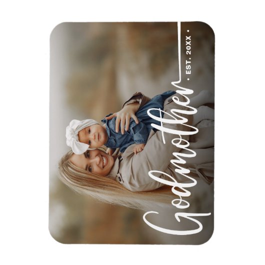 Godmother Moderne Foto Keepsake Magneet (Verticaal)