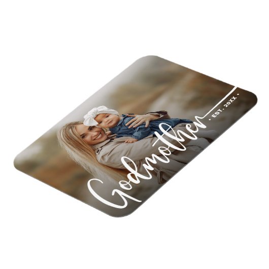 Godmother Moderne Foto Keepsake Magneet (Linkerzijde)