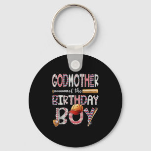 Godmother of the Birthday Boy Baseball-speler Gebo Sleutelhanger