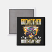 Godmother Of The Birthday Boy Monster Truck Birthd Magneet (Voorkant / Achterkant)