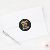Godmother Of The Birthday Boy Monster Truck Birthd Ronde Sticker (Envelop)