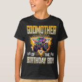Godmother Of The Birthday Boy Monster Truck Birthd T-shirt (Voorkant)