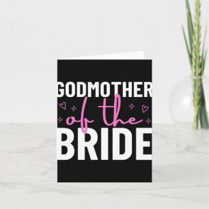 Godmother of the Bride Wedding bruids partij huwel Kaart