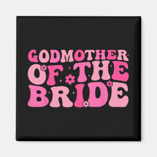 Godmother of the Bride Wedding Party Familiekostuu Magneet