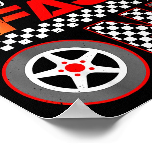 Godmother Of The Fast One First Birthday Racing Ca Poster (Hoek)