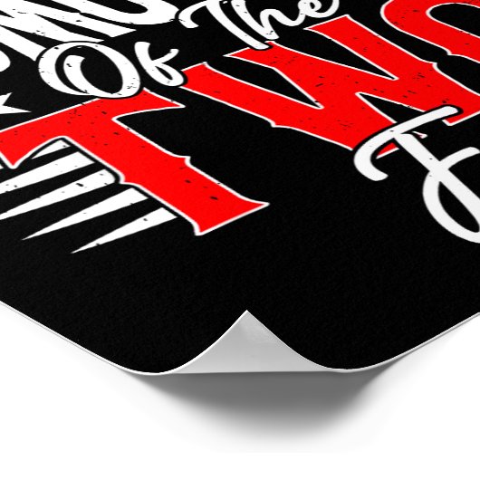 Godmother Of The Two Fast Second Birthday Racing C Poster (Hoek)