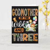 Godmother Of The Wild &amp; Three 3rd Birthday Boy Kaart (Gele Bloem)