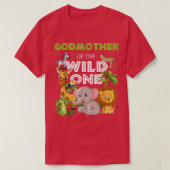 GodMother of the Wild One Zoo Birthday Safari Jung T-shirt (Design voorkant)