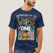 Godmother Of The Wild One Zoo Theme Birthday T-shirt (Voorkant)