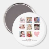 GODMOTHER PHOTO COLLAGE Gift met vers kan bewerken Magneet (Voorkant / Achterkant)