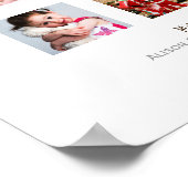 GODMOTHER PHOTO COLLAGE Gift met vers kan bewerken Poster (Hoek)