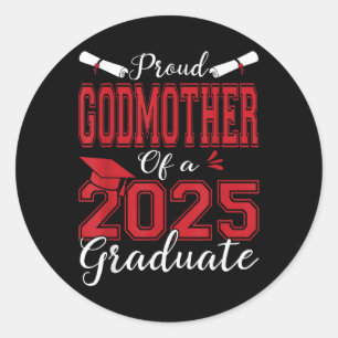 Godmother Senior 2025 Trotse Godmother van een 202 Ronde Sticker