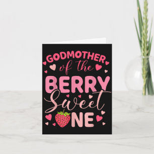 Godmother van de bes zoete één aardbei eerst kaart