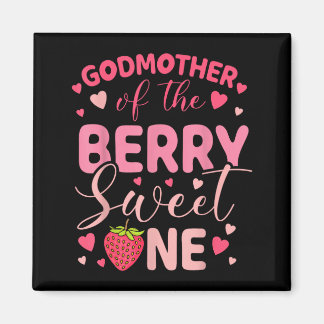 Godmother van de bes zoete één aardbei eerst magneet