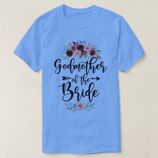 Godmother van de bruid Wedding Shower-viering  T-shirt (Design voorkant)