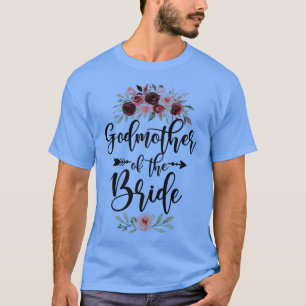 Godmother van de bruid Wedding Shower-viering T-shirt