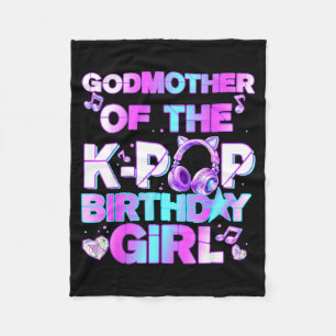 Godmother van de k-pop verjaardag meisjes Koreaans Fleece Deken