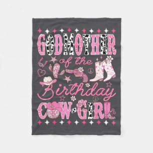 Godmother Van De Verjaardag Cow-girl Nk Rodeo West Fleece Deken