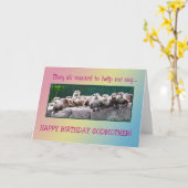 Godmother Verjaardag met otters Kaart (Gele Bloem)
