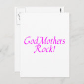 GodMothers Rock Roze Briefkaart (Voorkant / Achterkant)