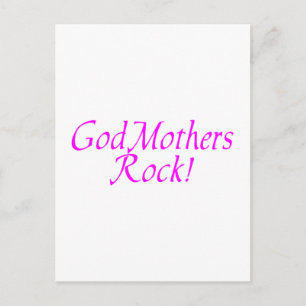 GodMothers Rock Roze Briefkaart