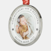 Godmother's zijn een zegen foto metalen ornament (Links)