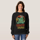 Godmothersaurus Rex Dinosaur Godmoeder Saurus Fami Trui (Voorkant volledig)