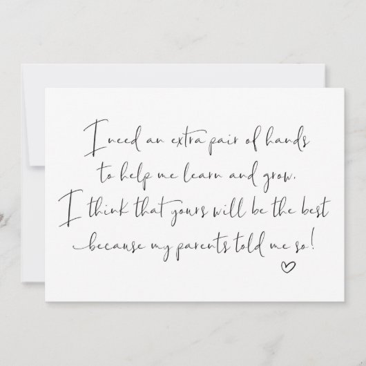 Godouders die een verzoek om Godmoeder Cute indien Kaart (Voorkant)