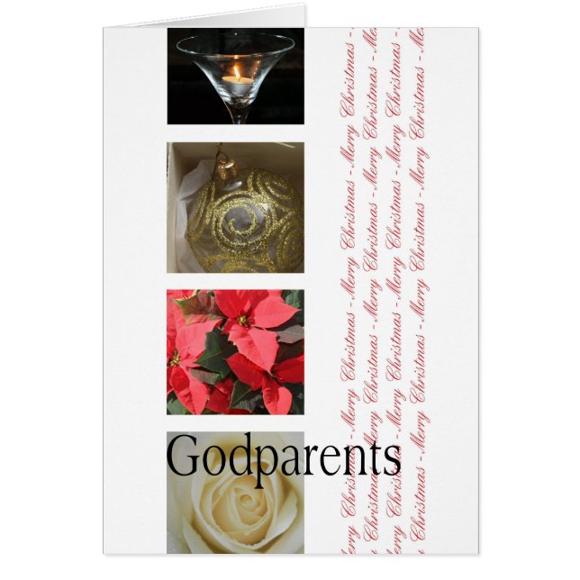 Godouders Merry-kerstkaart (Voorkant)