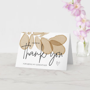 Godparent Gift Bedankt voor het zijn van mijn Godf Kaart