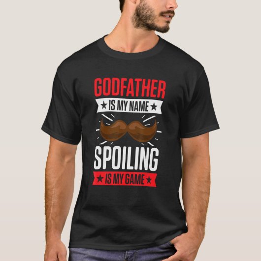 Godparent New First Time Godfather om te praten T-shirt (Voorkant)
