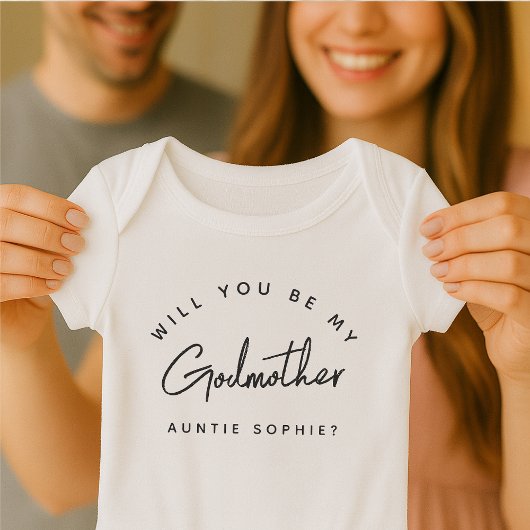 Godparent Proposal Godmother Question Romper