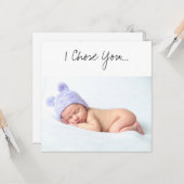 Godparent proposal I Choe Newborn with Pet Kaart (Voorkant / Achterkant in situ)