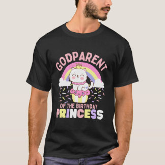 Godparent van de verjaardagsprinses Schattige Cat  T-shirt