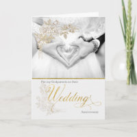 Godparent Wedding Jubileum Faux Gold Leaf