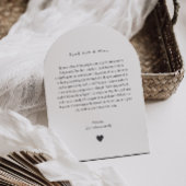 Godparents Handwritten Proposal Photo Arch Boy Kaart