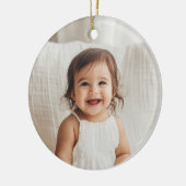 Godparents Handwritten Proposal Photo Girl Keramisch Ornament (Links)