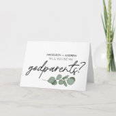 Godparent's Proposal Will You Be My GodParents Kaa Kaart (Voorkant)