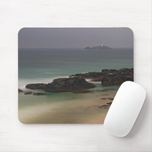 Godrevy Lighthouse, Cornwall, Verenigd Koninkrijk Muismat (Met muis)