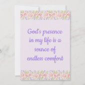 Gods aanwezigheid in mijn leven Christelijke beves Feestdagenkaart (Voorkant)