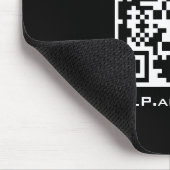 Gods-achtige productie QR Code Logo Muismat (Hoek)