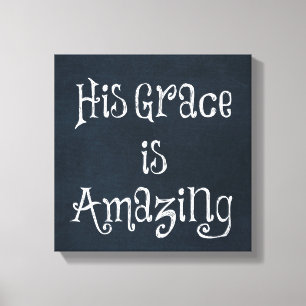 Gods Amazing Grace Quote Canvas Afdruk