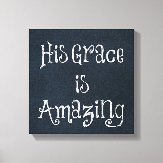Gods Amazing Grace Quote Canvas Afdruk (Voorkant)