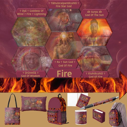 Gods and Goddess Of Fire Bedrukte Rugzak