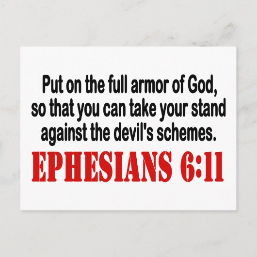 Gods Armor Briefkaart (Voorkant)