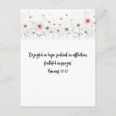 Gods attributen Alfabet Bloemen  Kaart (Achterkant)