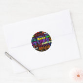 Gods Attributen Ronde Sticker (Envelop)